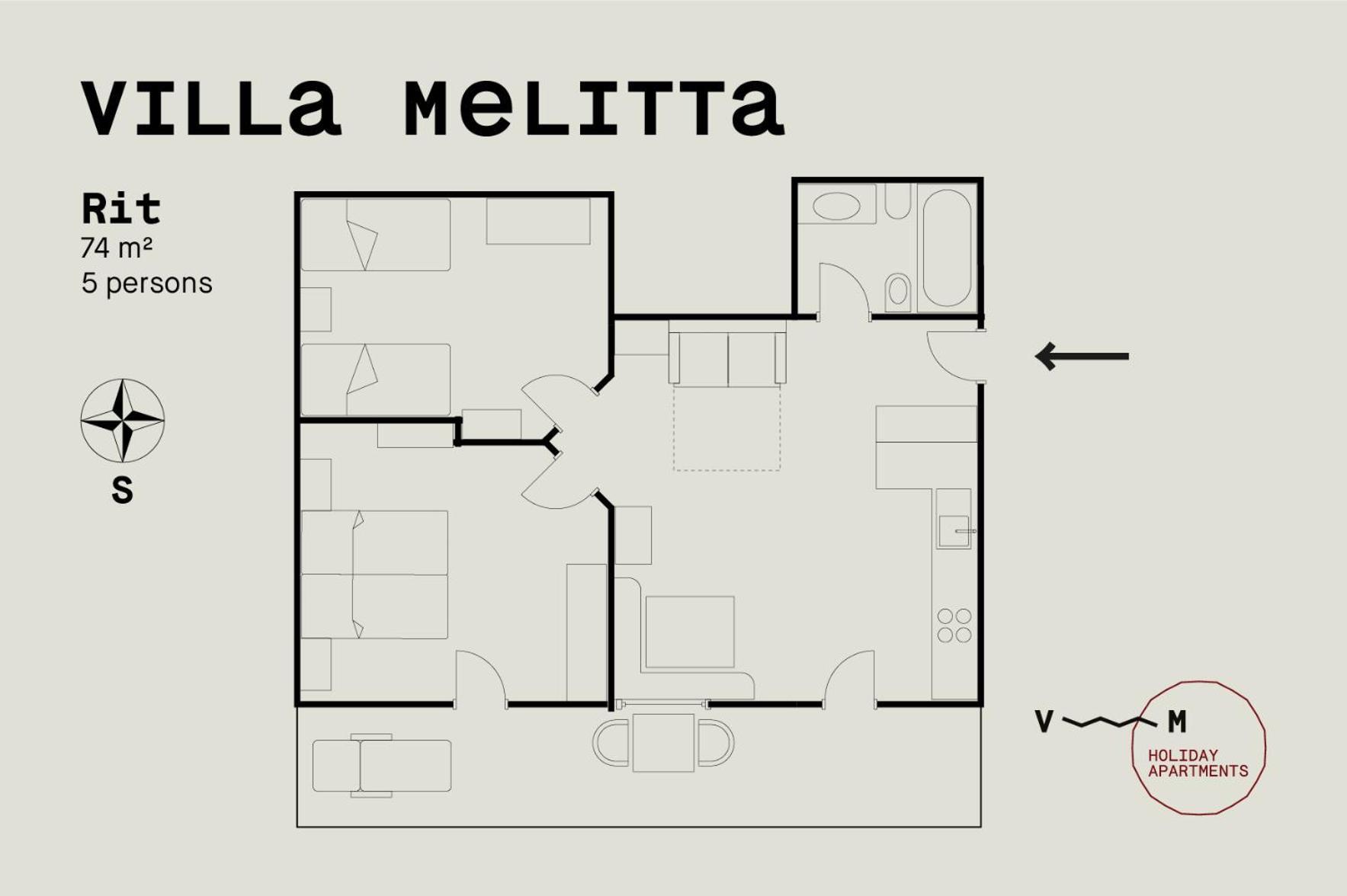 Villa Melitta 산 비질리오 디 마레베 객실 사진