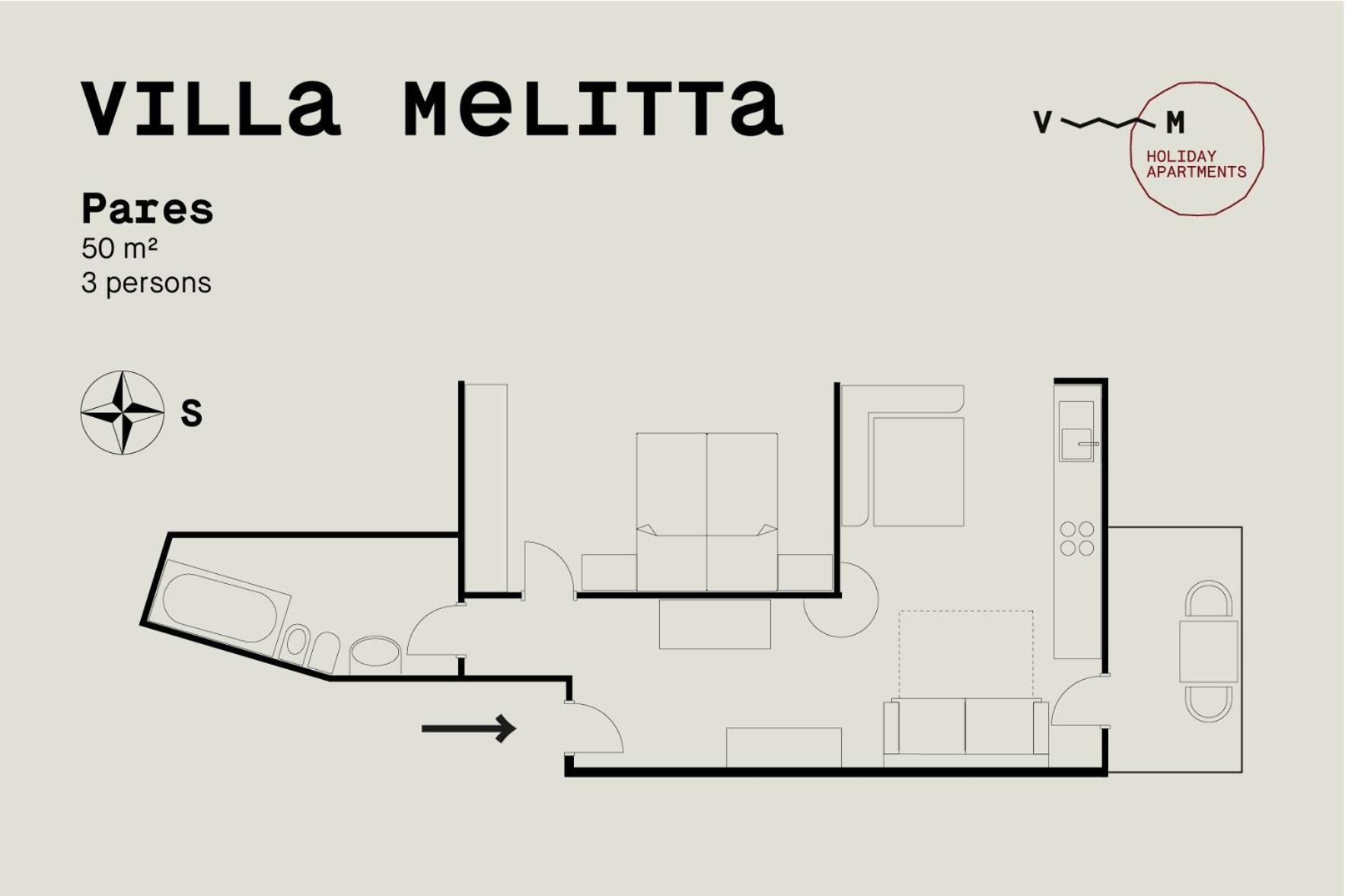 Villa Melitta 산 비질리오 디 마레베 객실 사진